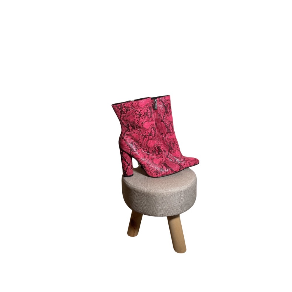 Pink Snakeskin Cape Robbin Boots
